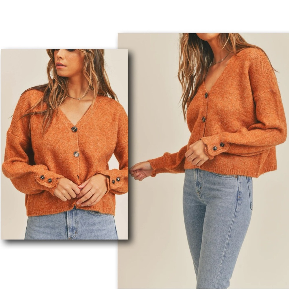 Mable
NWOT
Size-S
Rust
Button Cardigan
No flaws to note